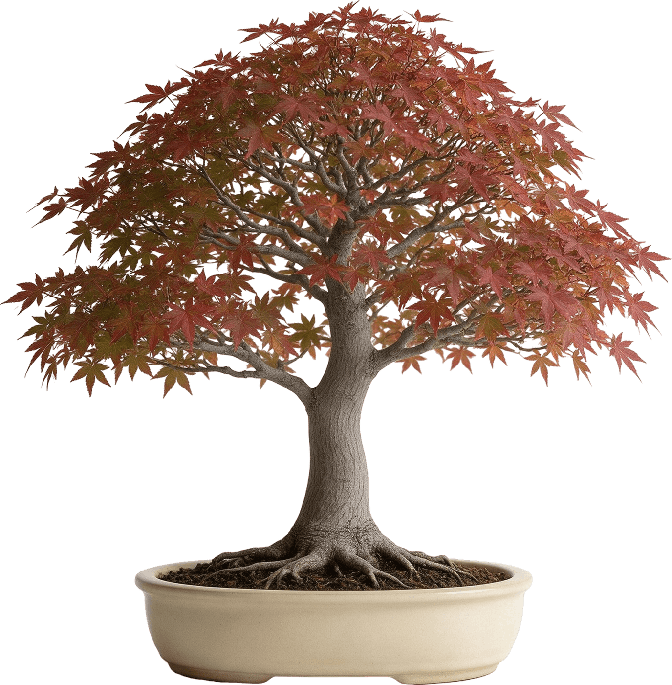 Sonbahar renklerinde Japon akçaağacı bonsai